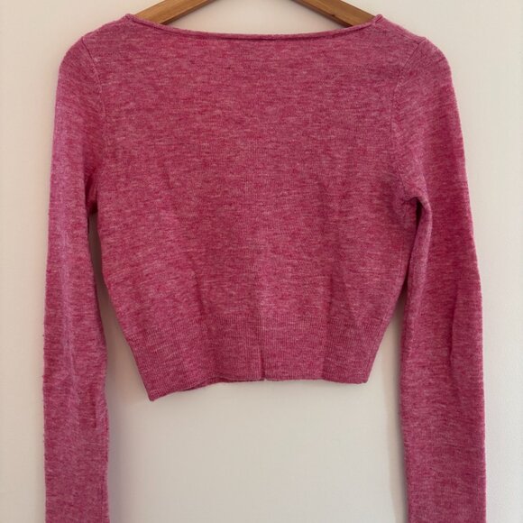Aritzia Wilfred Santorini Cardigan in barbie pink - Picture 2 of 4